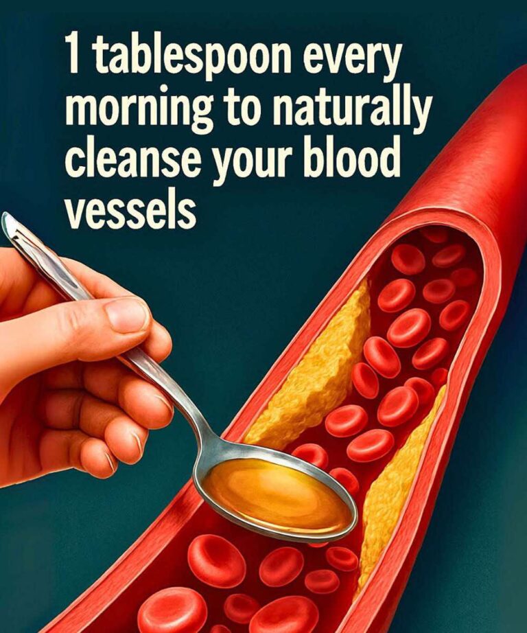 1 tablespoon every morning to naturally cleanse your blood vessels